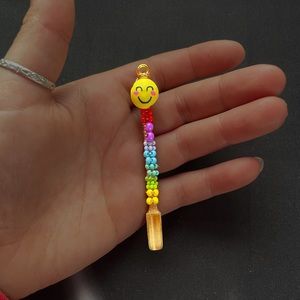 Handmade Rainbow Smiley Face Spoon:)